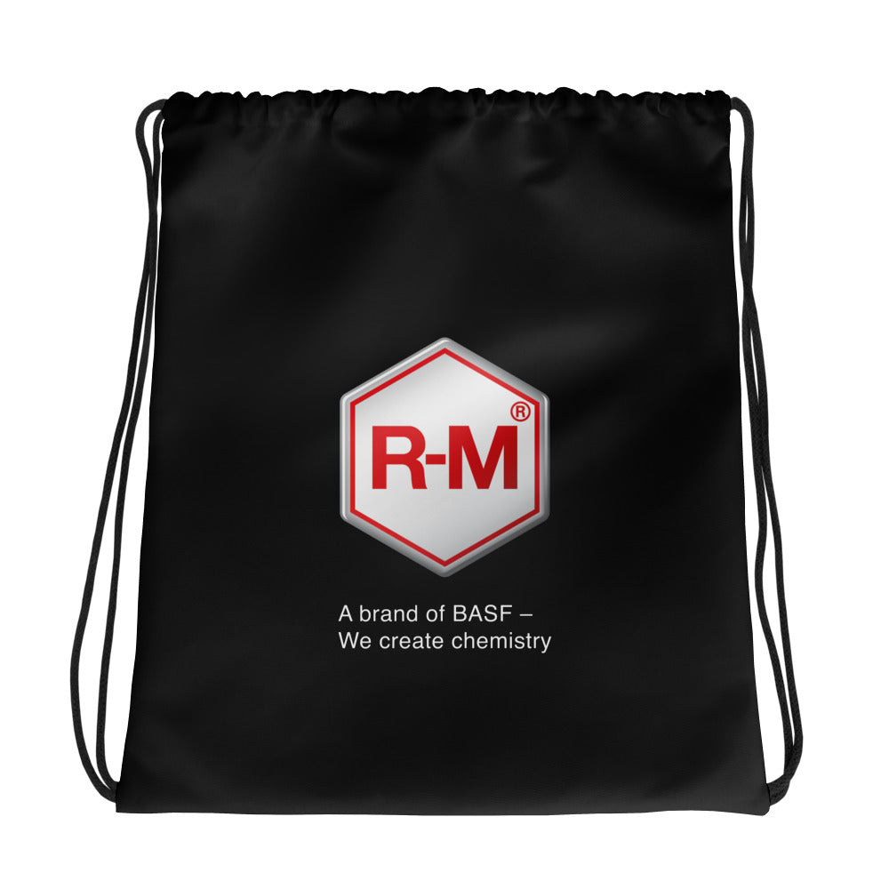 R-M Drawstring bag black